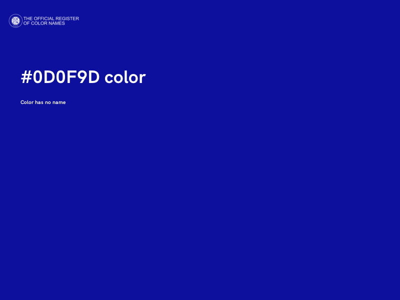 #0D0F9D color image