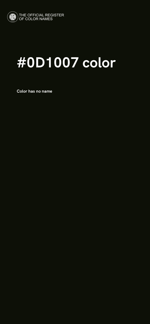 #0D1007 color image