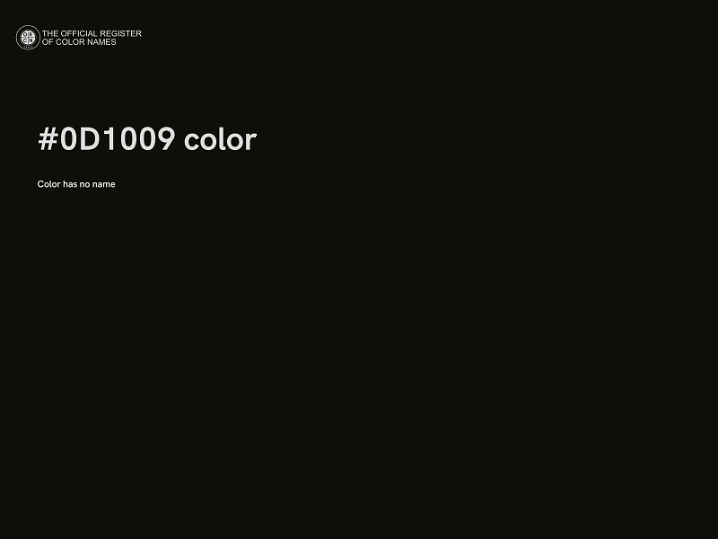 #0D1009 color image