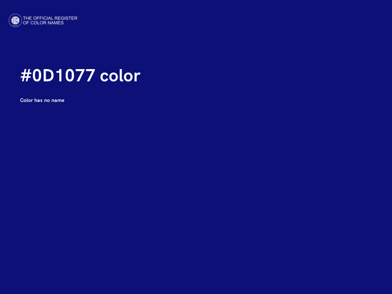 #0D1077 color image