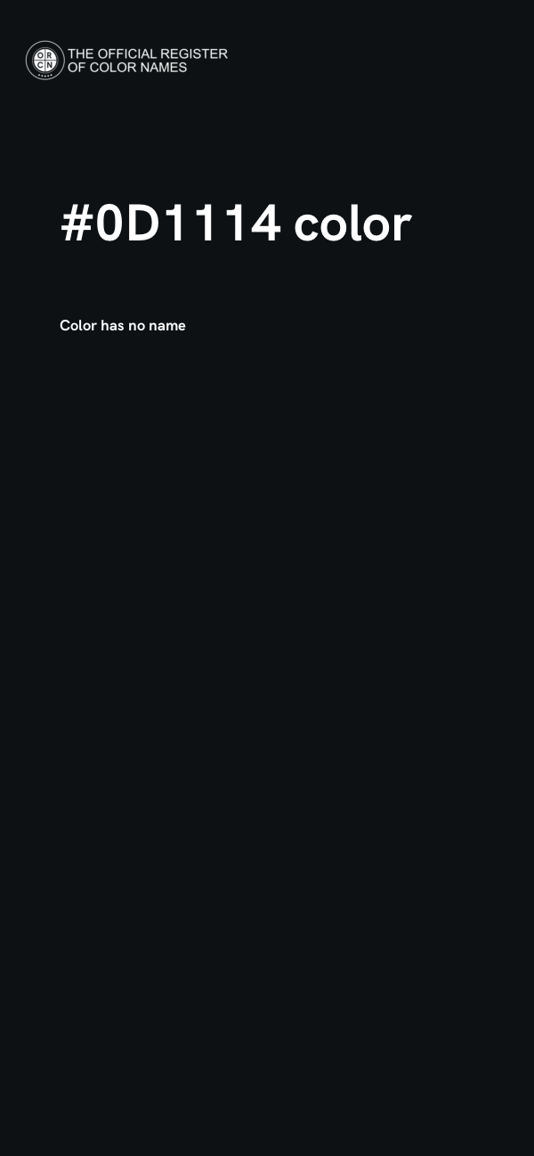 #0D1114 color image
