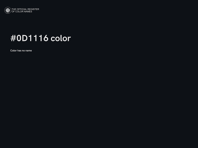 #0D1116 color image