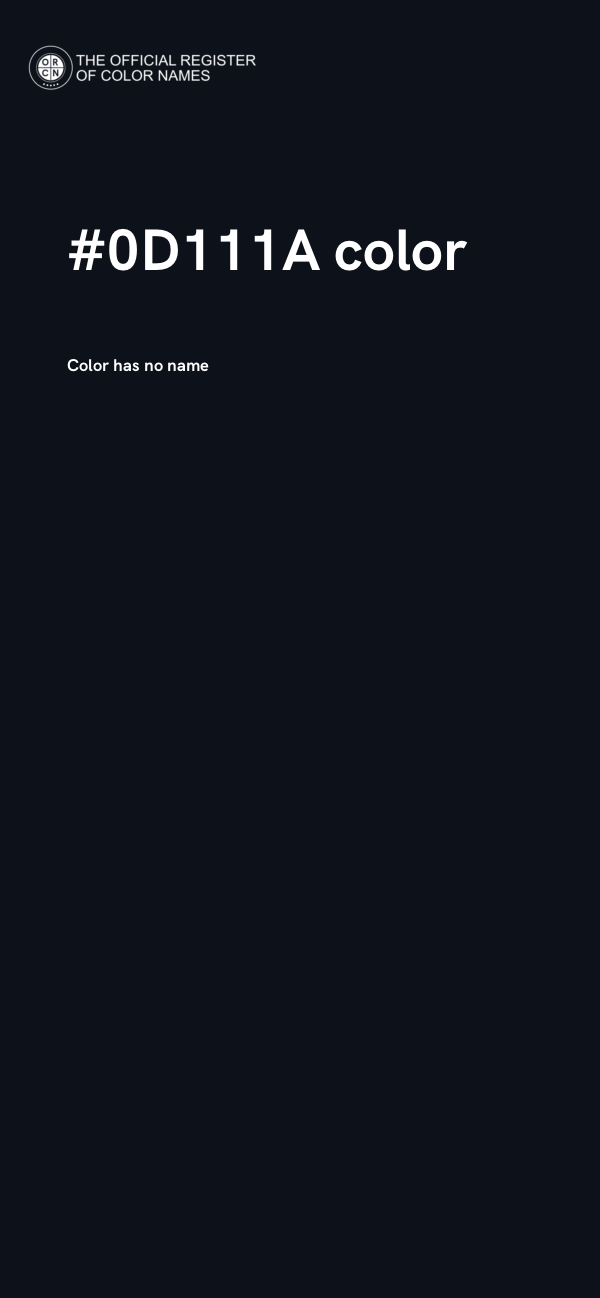 #0D111A color image