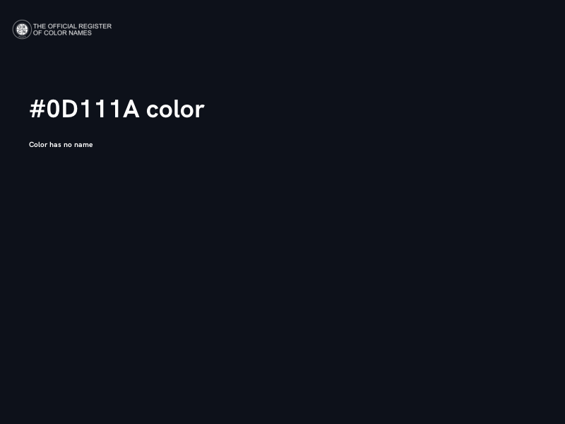 #0D111A color image