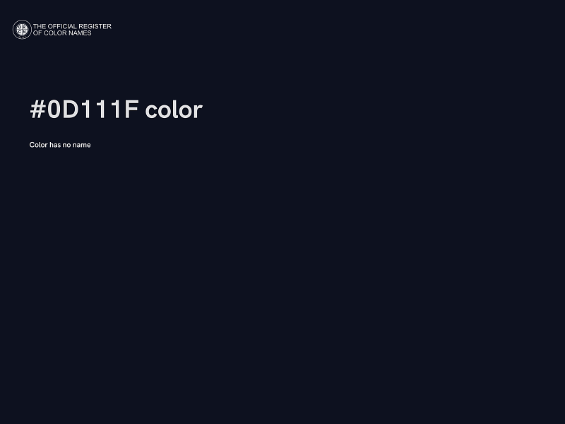#0D111F color image