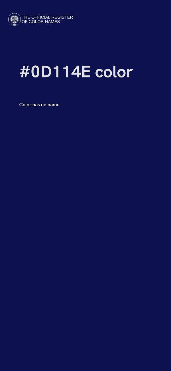 #0D114E color image