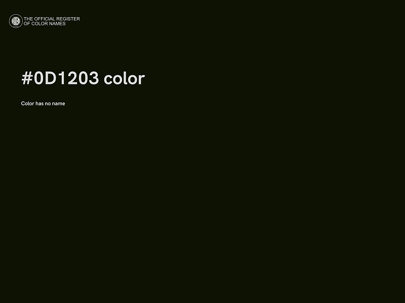 #0D1203 color image