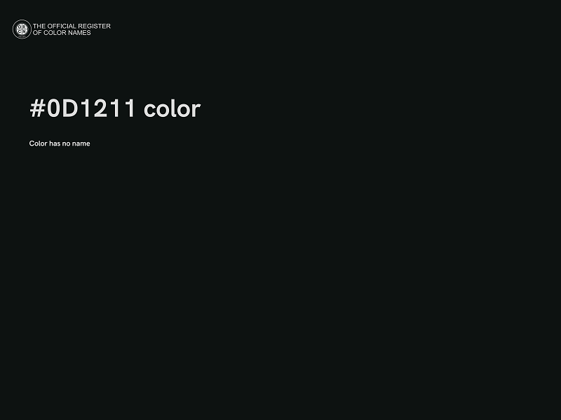 #0D1211 color image