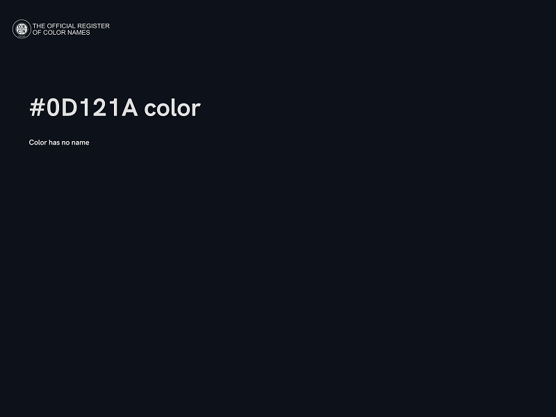#0D121A color image