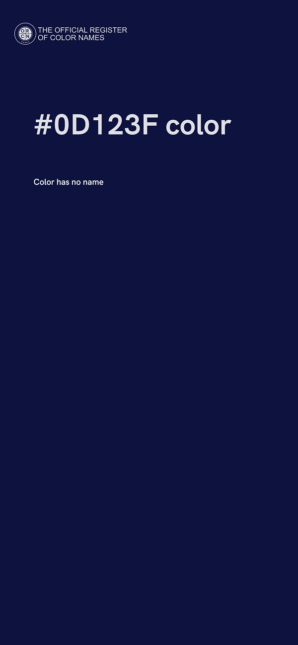 #0D123F color image