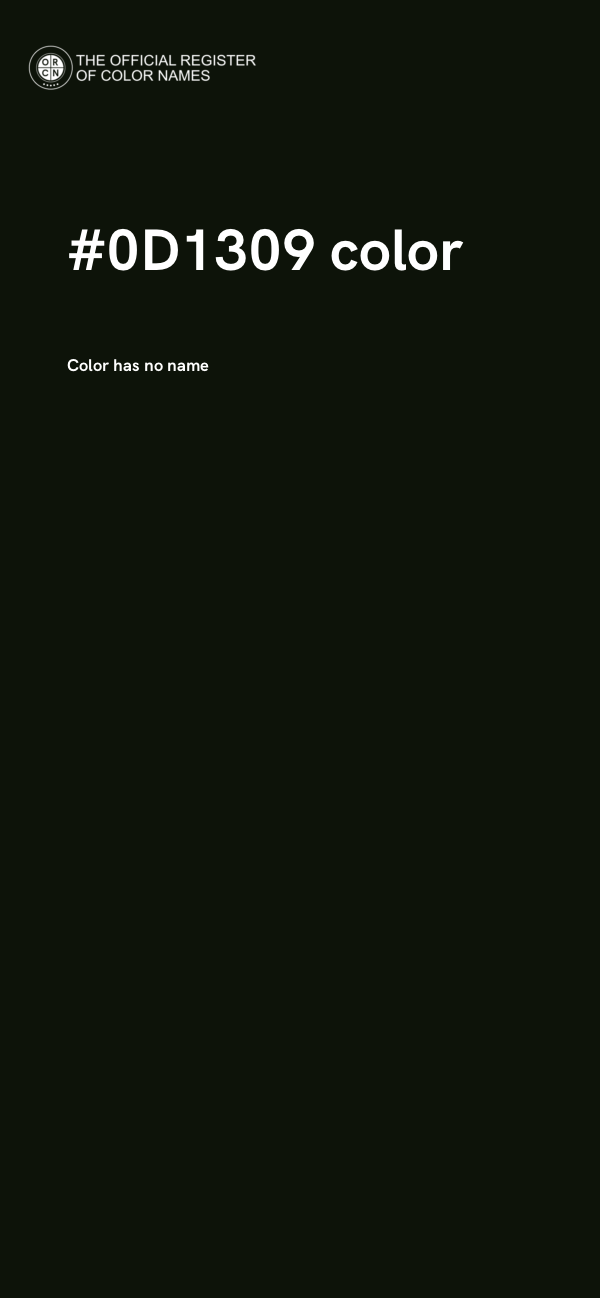 #0D1309 color image