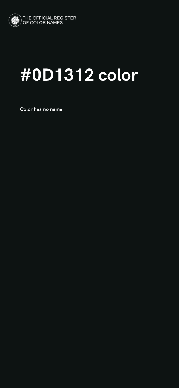 #0D1312 color image