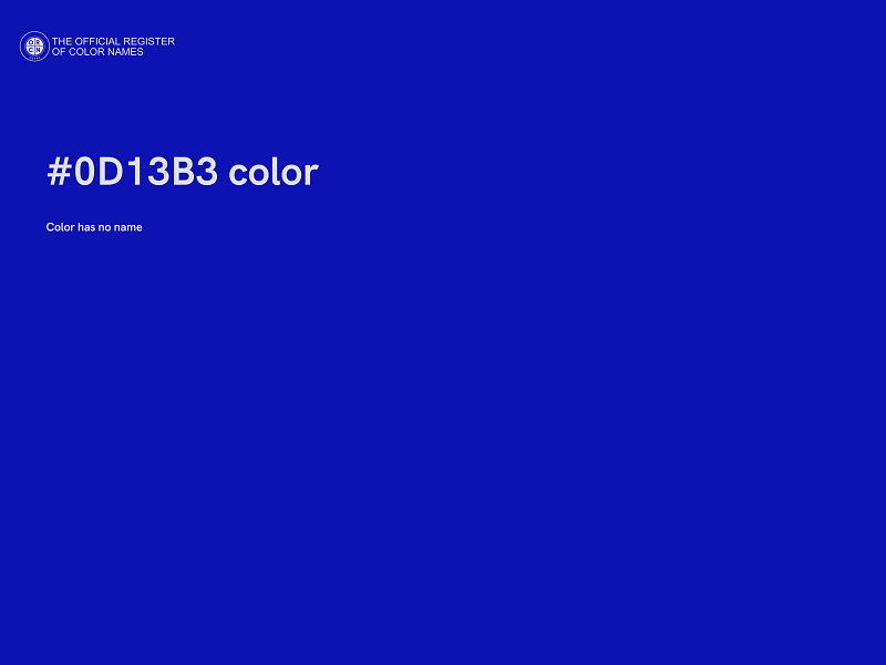 #0D13B3 color image
