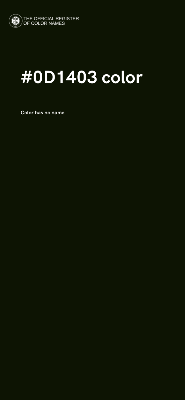 #0D1403 color image