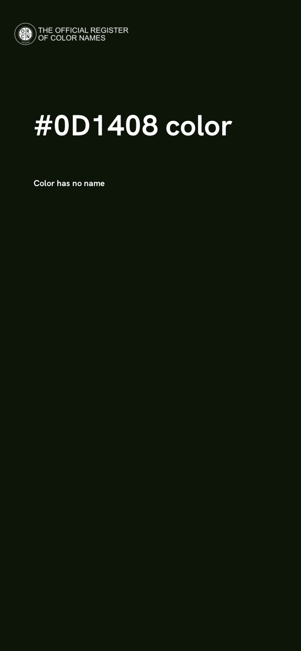 #0D1408 color image