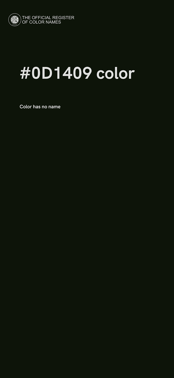 #0D1409 color image
