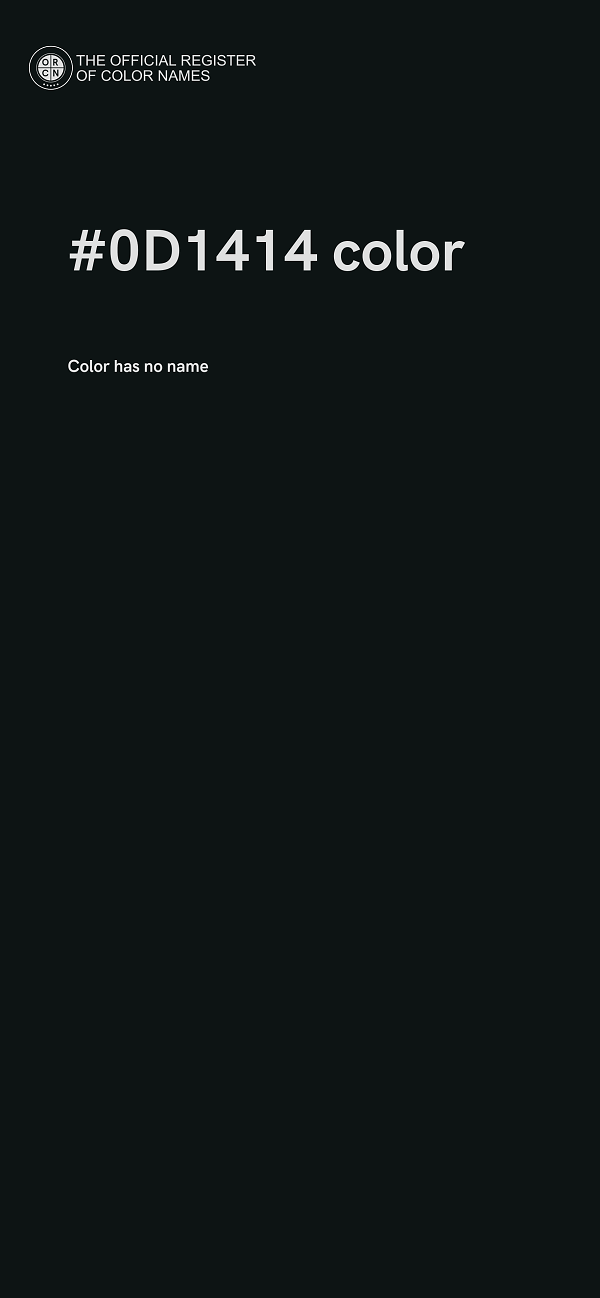 #0D1414 color image