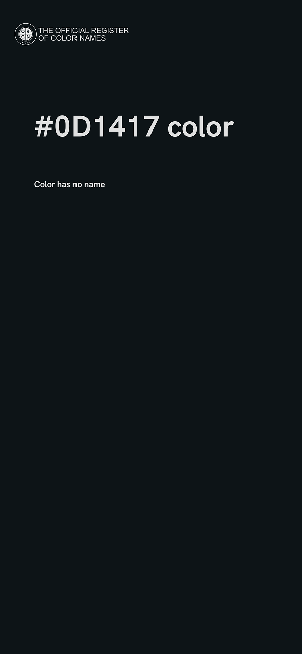 #0D1417 color image