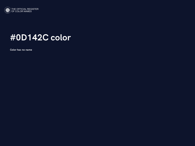 #0D142C color image
