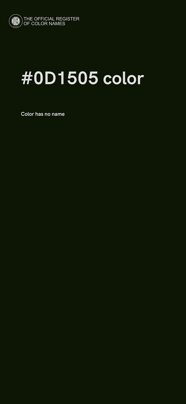 #0D1505 color image