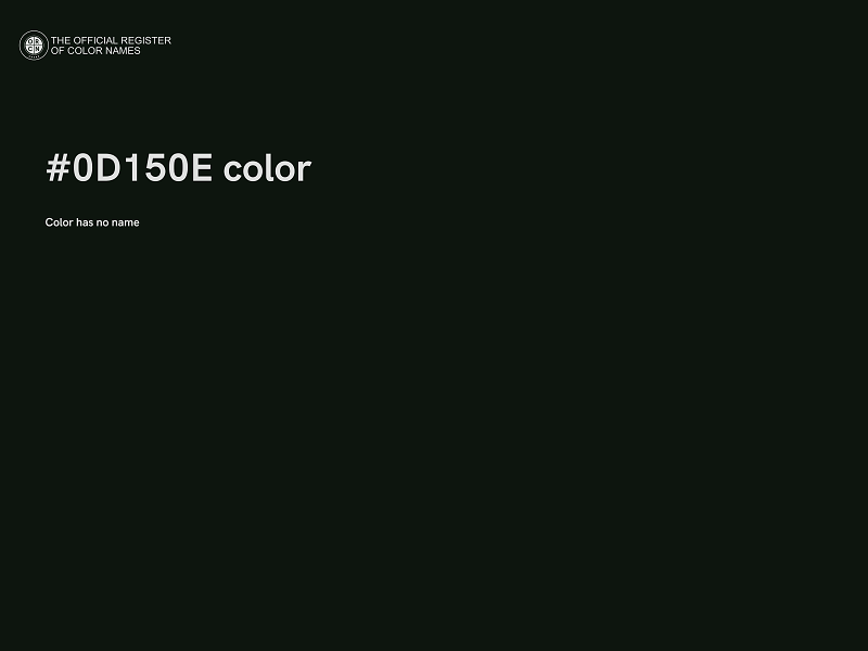 #0D150E color image