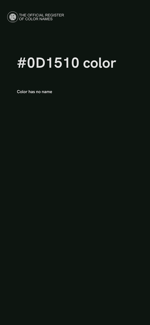 #0D1510 color image
