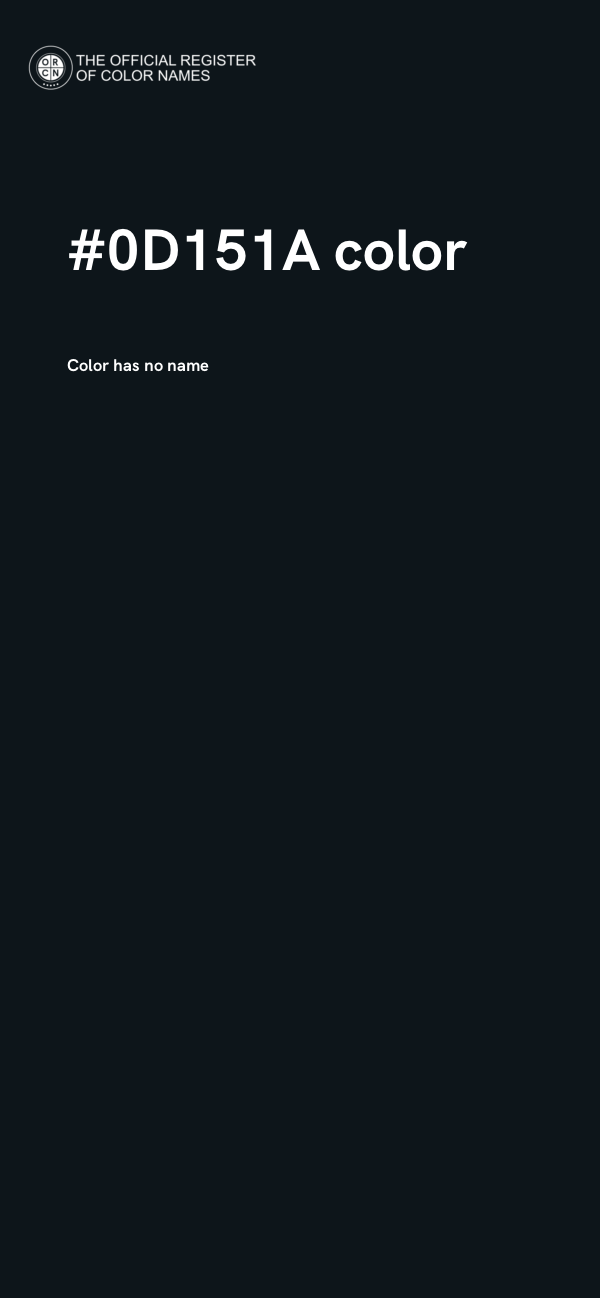 #0D151A color image