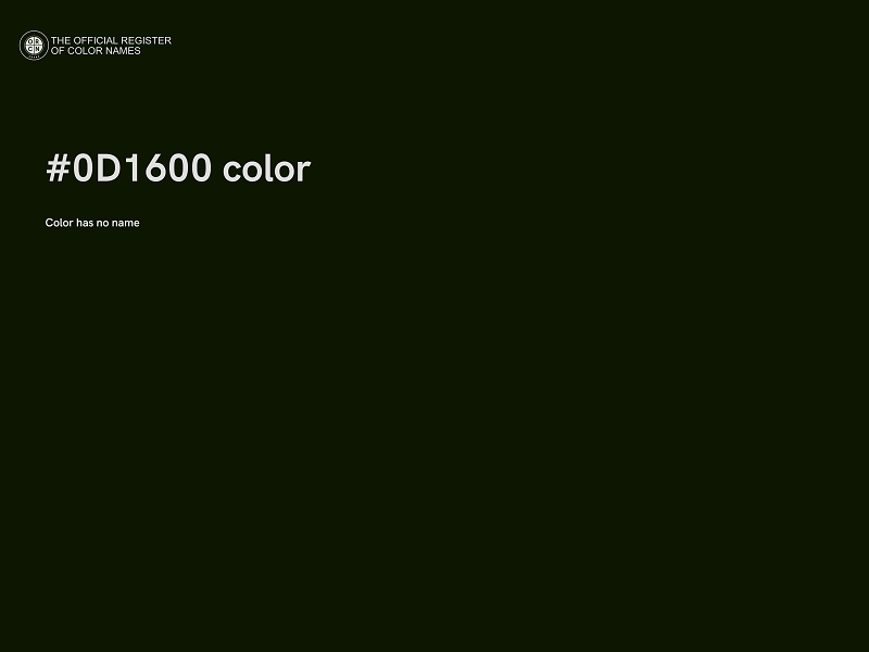 #0D1600 color image