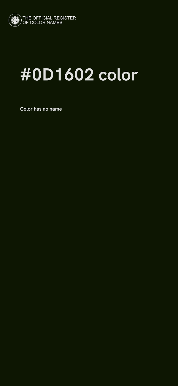 #0D1602 color image