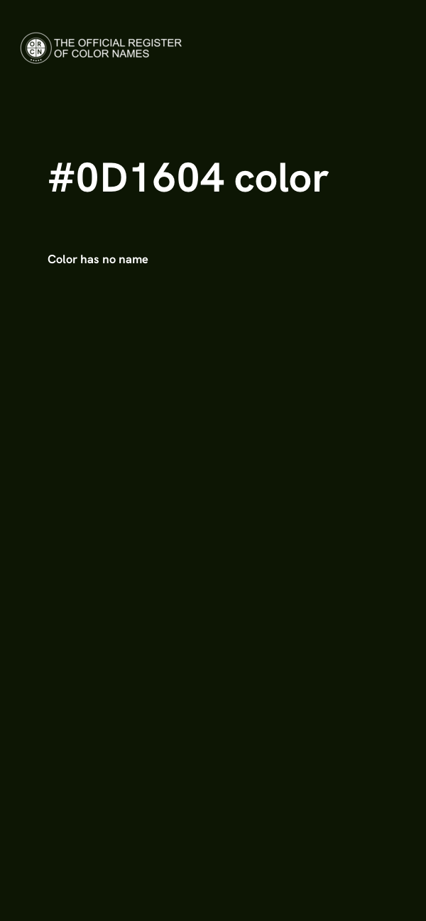 #0D1604 color image