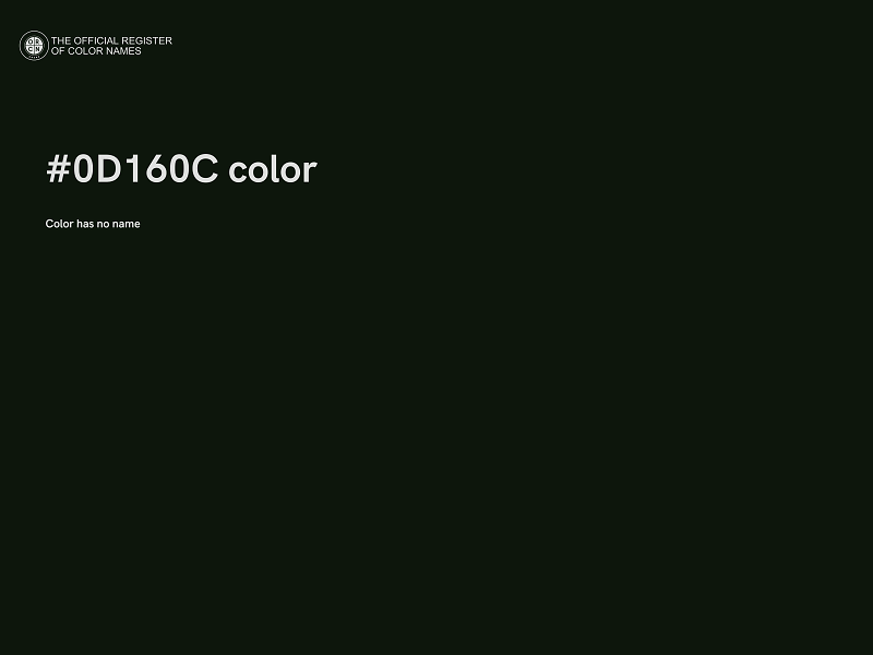 #0D160C color image