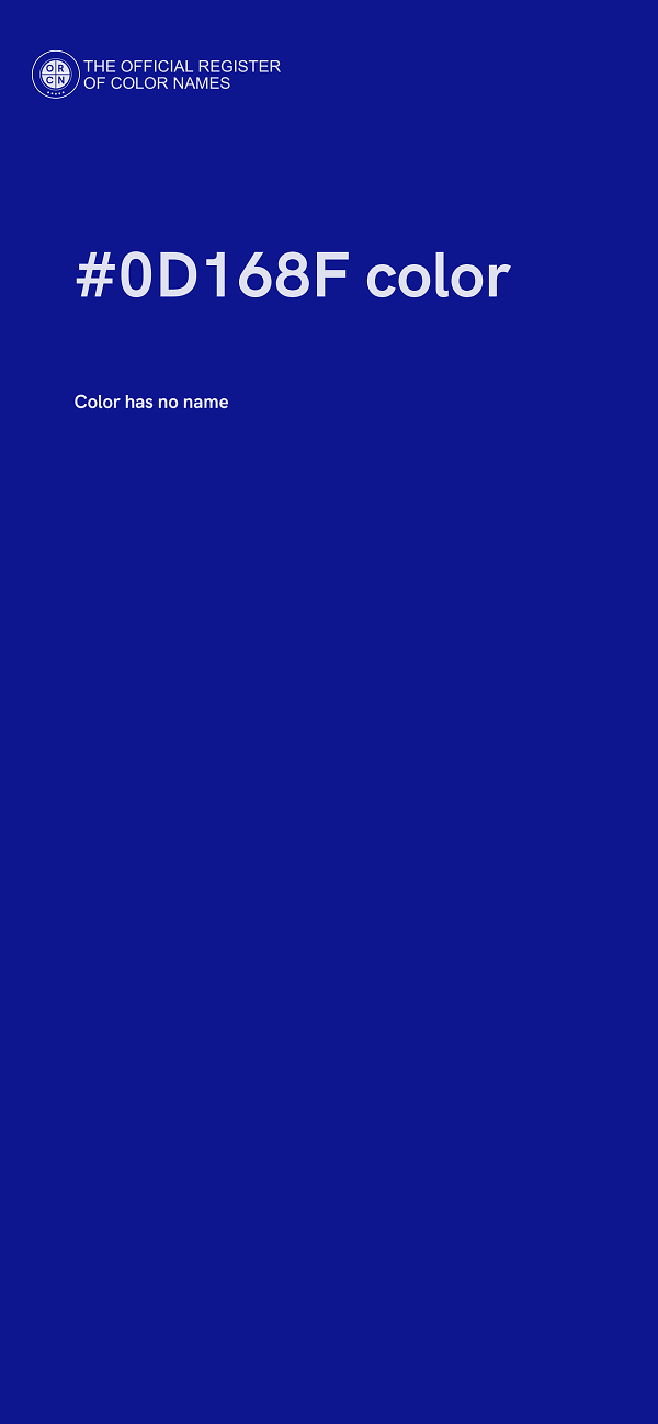#0D168F color image