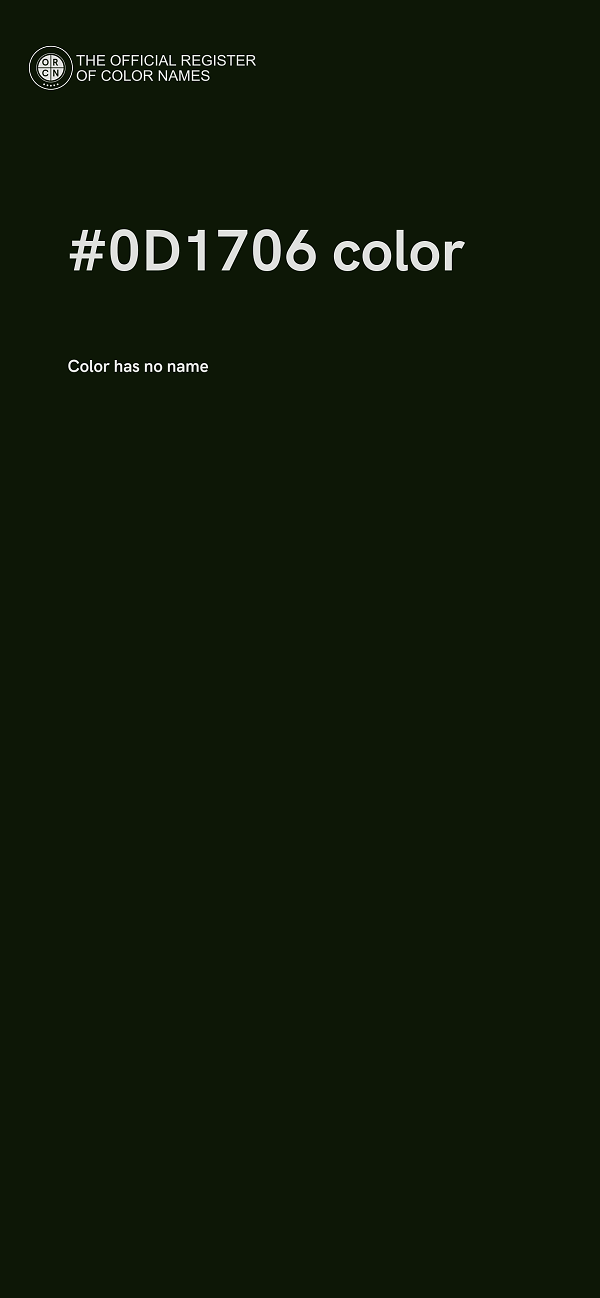 #0D1706 color image