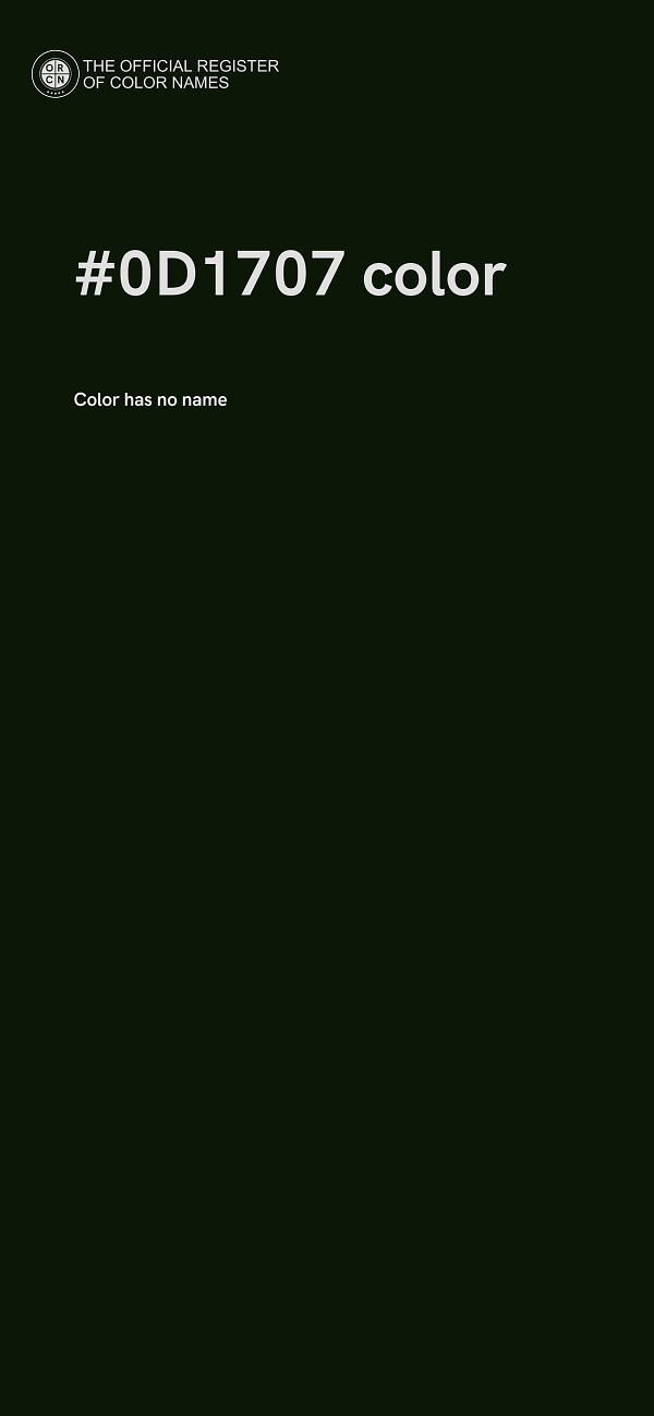 #0D1707 color image