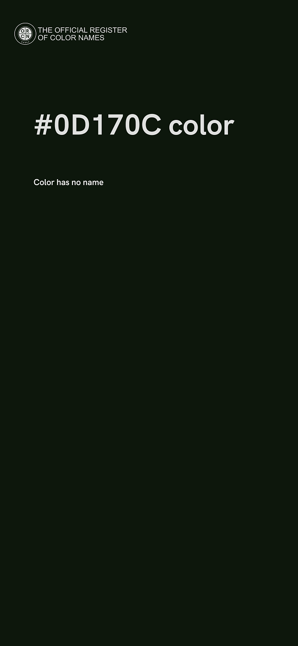 #0D170C color image
