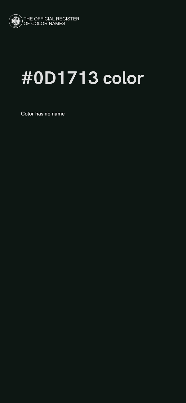 #0D1713 color image