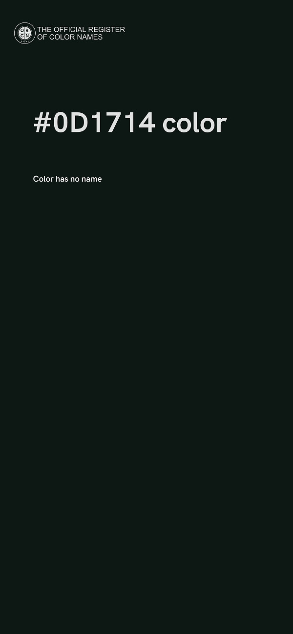 #0D1714 color image