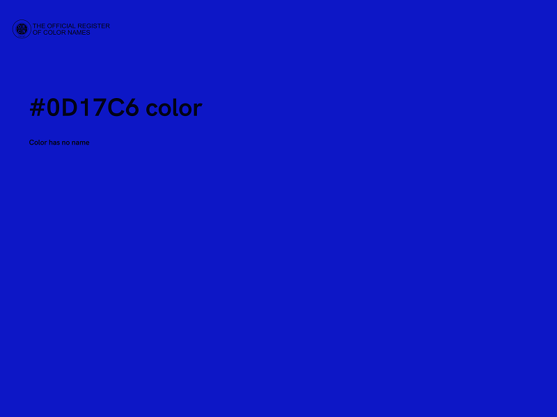 #0D17C6 color image