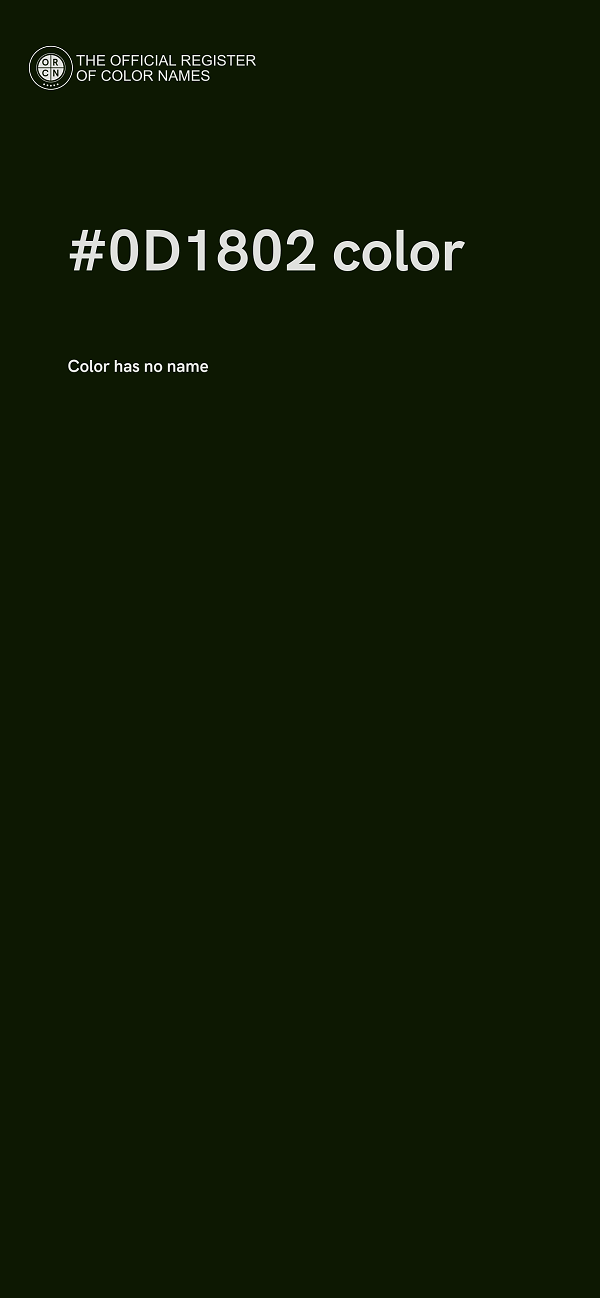 #0D1802 color image