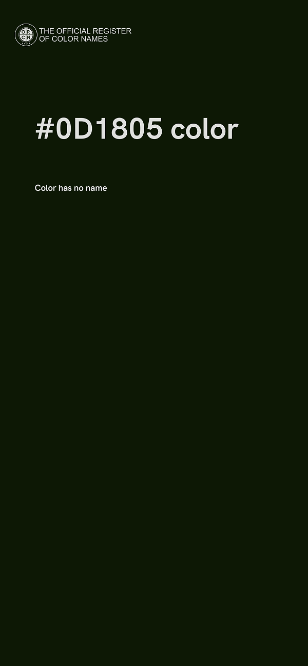 #0D1805 color image