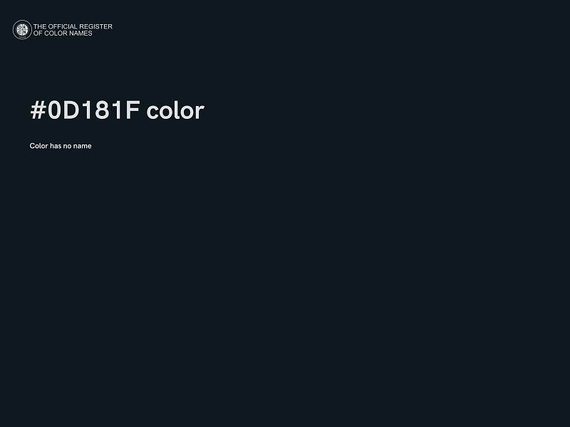 #0D181F color image