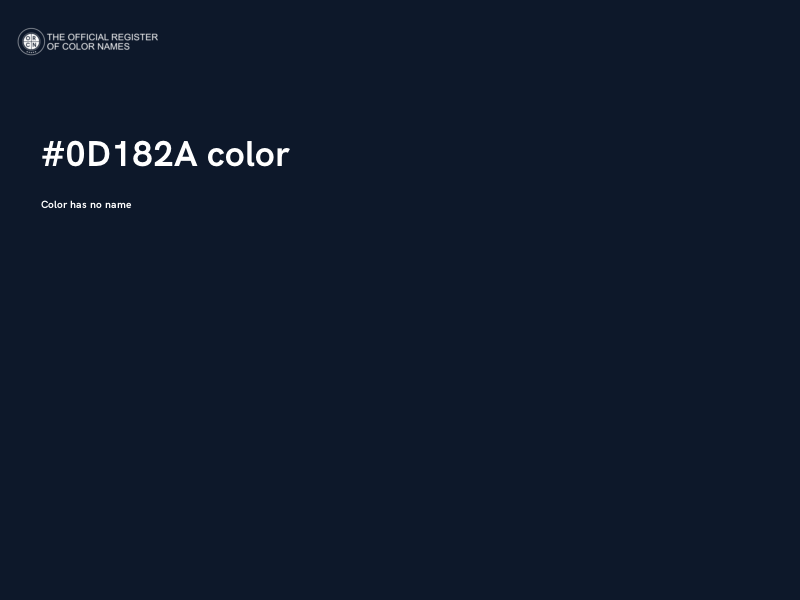 #0D182A color image