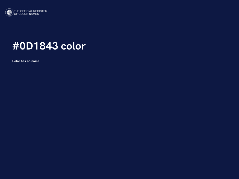 #0D1843 color image