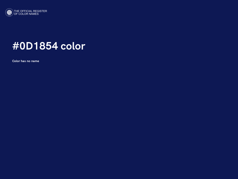 #0D1854 color image