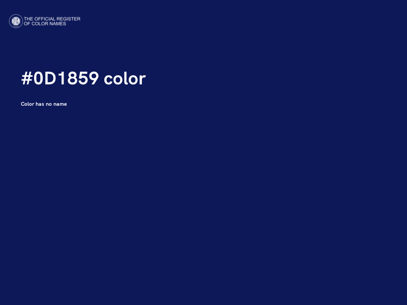 #0D1859 color image