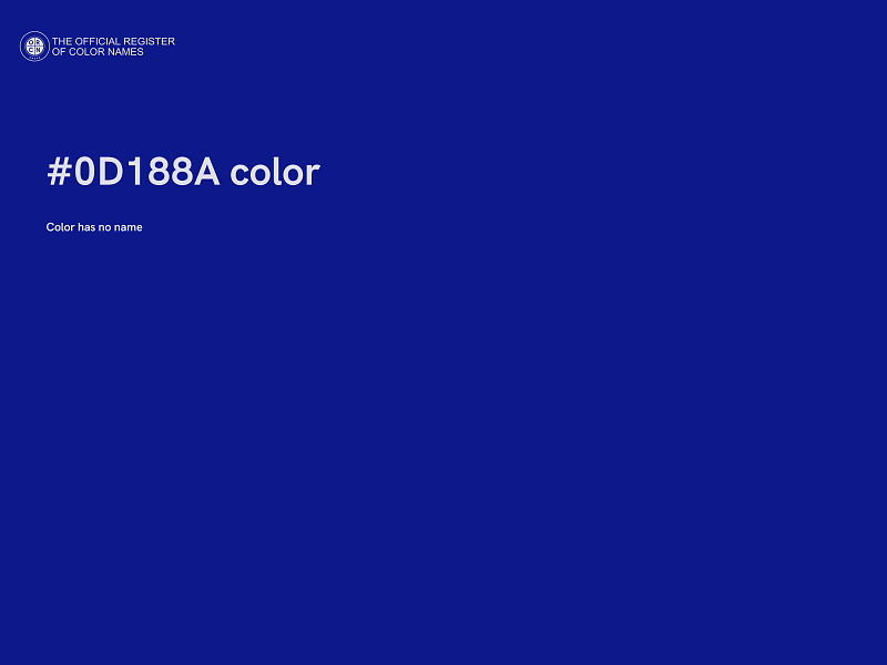 #0D188A color image