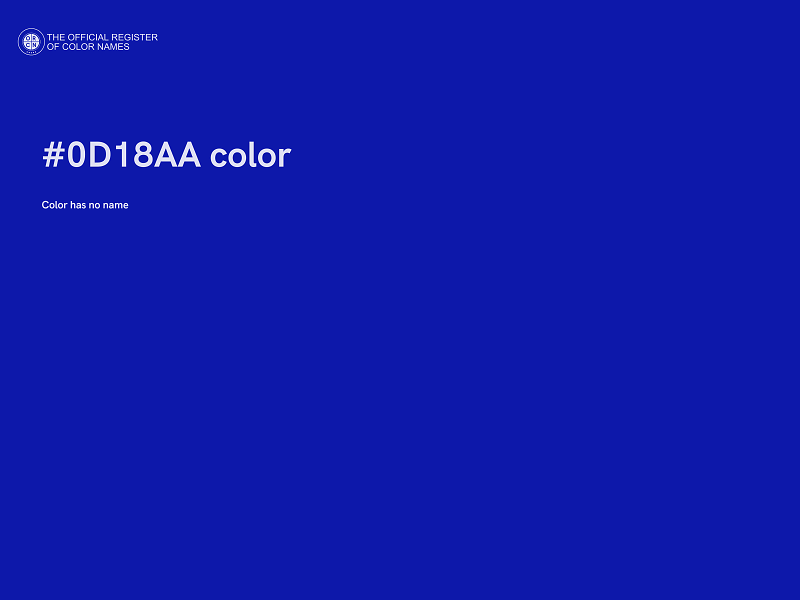 #0D18AA color image