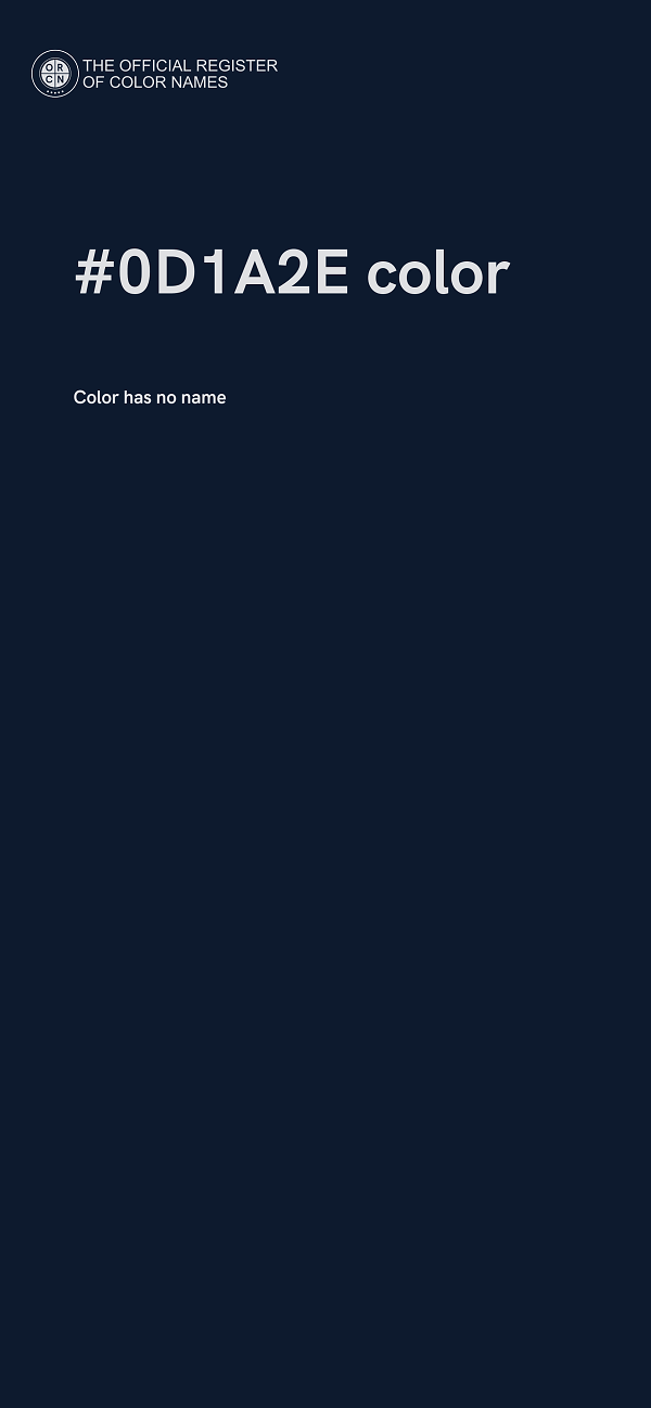 #0D1A2E color image