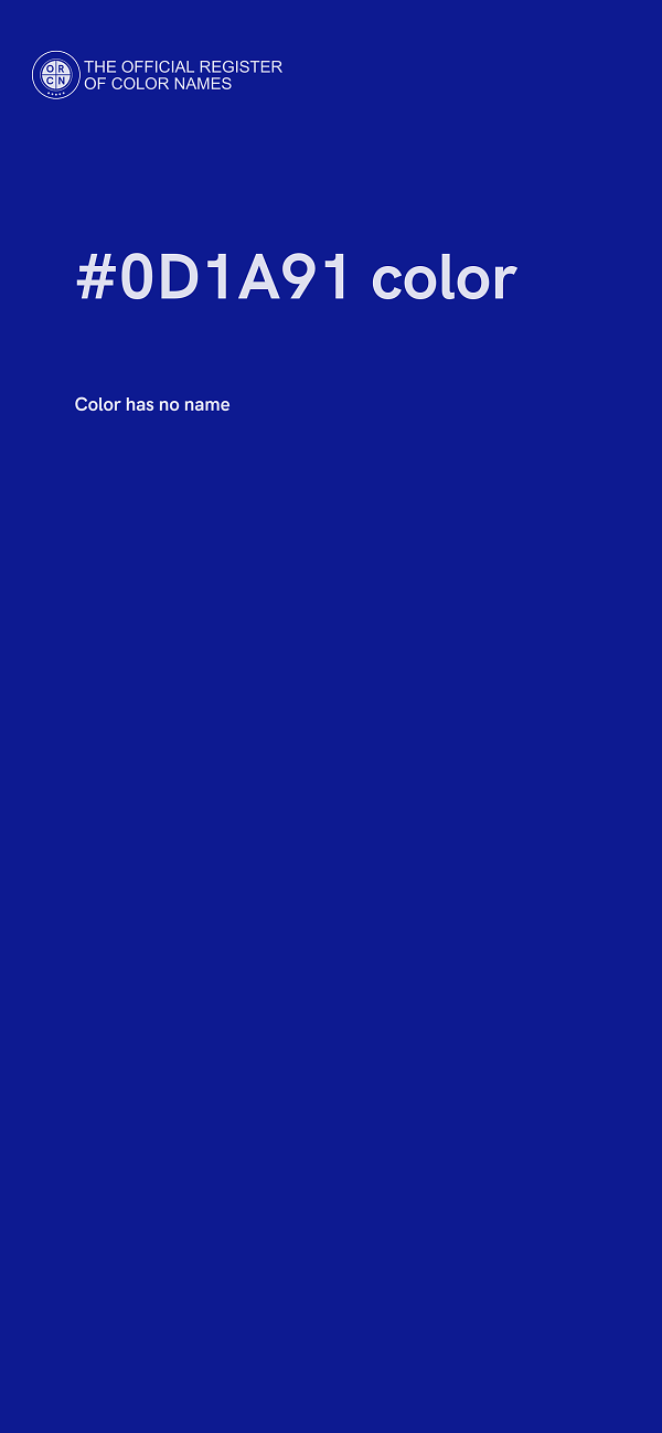 #0D1A91 color image