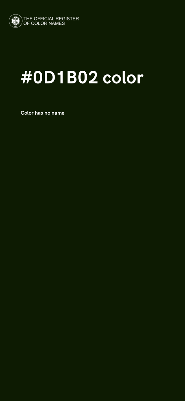 #0D1B02 color image